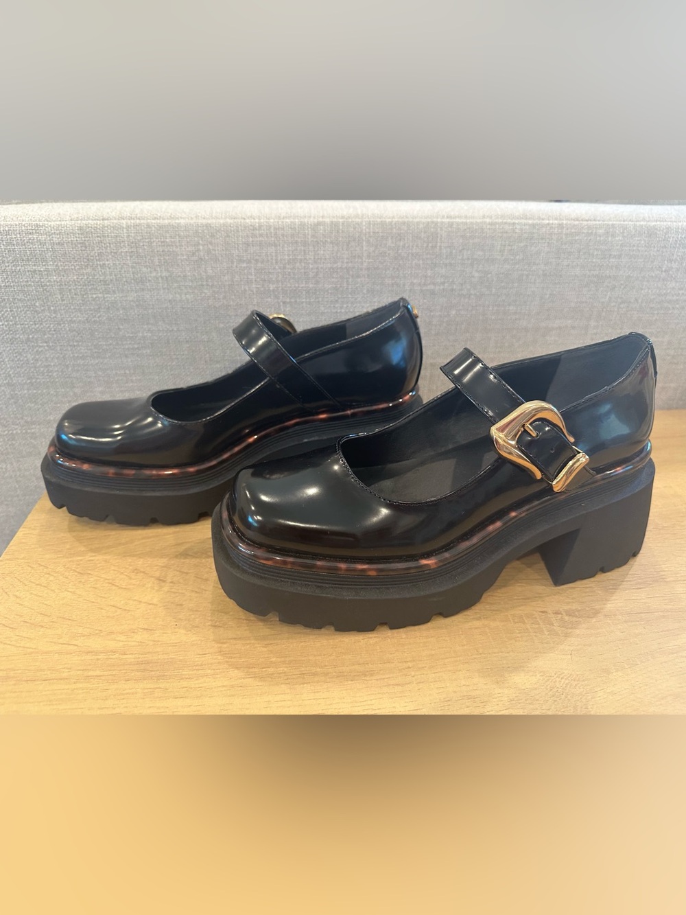 Circus NY Nellie Mary Jane Loafers - Black Patent